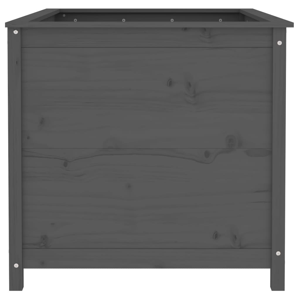 vidaXL Lit surélevé de jardin gris 119,5x82,5x78 cm bois de pin massif