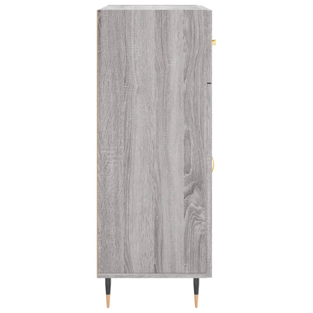 vidaXL Buffet sonoma gris 69,5x34x90 cm bois d'ingénierie