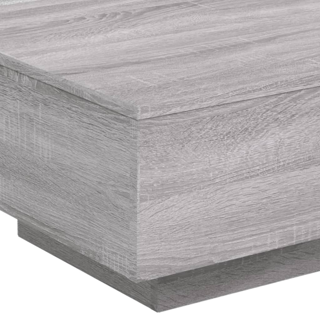 vidaXL Table basse sonoma gris 55x55x31 cm bois d'ingénierie