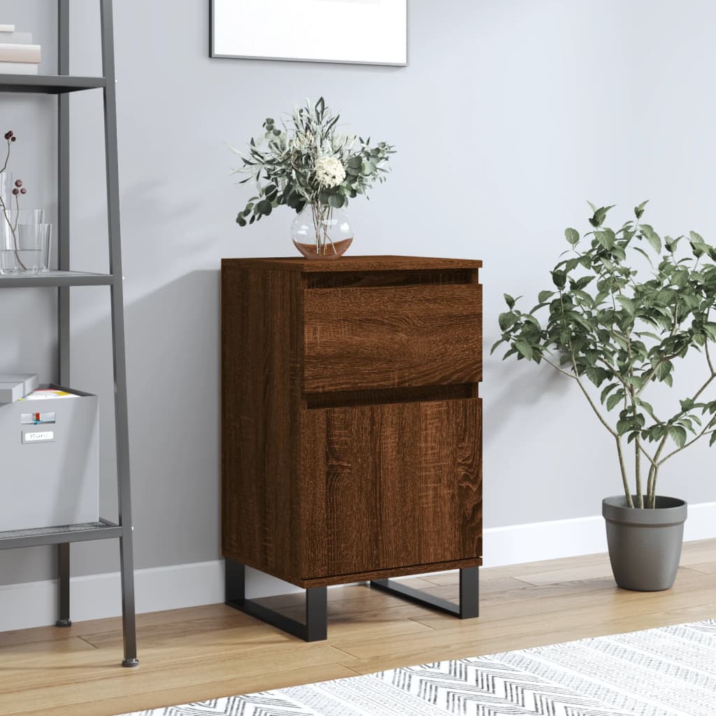 vidaXL Buffet chêne marron 40x35x70 cm bois d'ingénierie