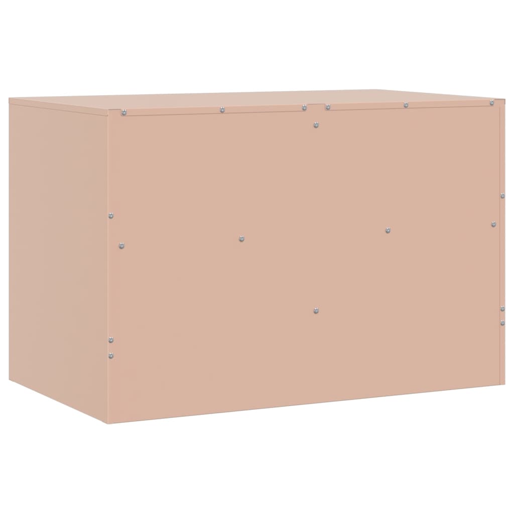 vidaXL Meuble TV rose 67x39x44 cm acier