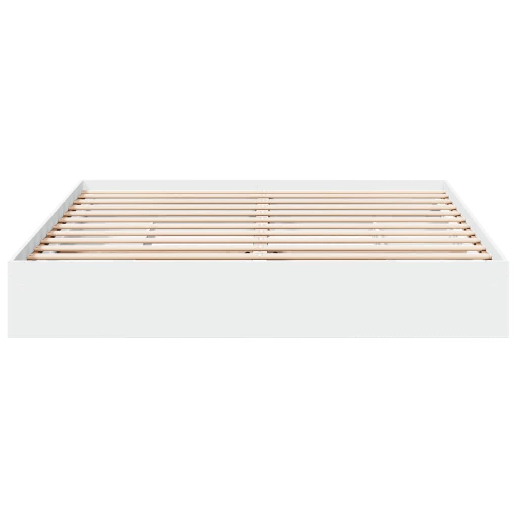 vidaXL Cadre de lit avec tiroirs sans matelas blanc 200x200 cm