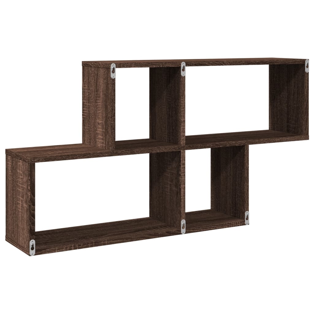 vidaXL Étagère murale chêne marron 100x20x53 cm bois d'ingénierie