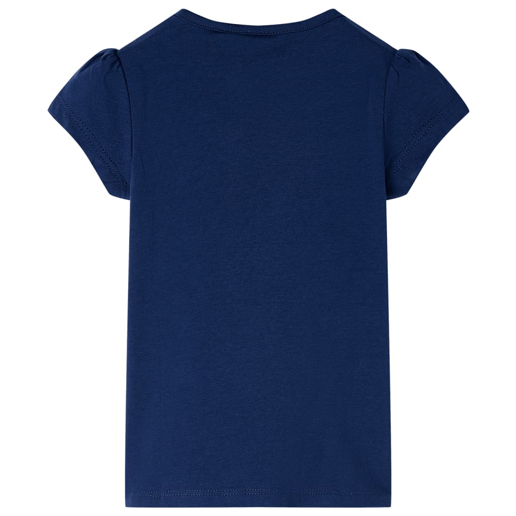 T-shirt pour enfants bleu marine 116