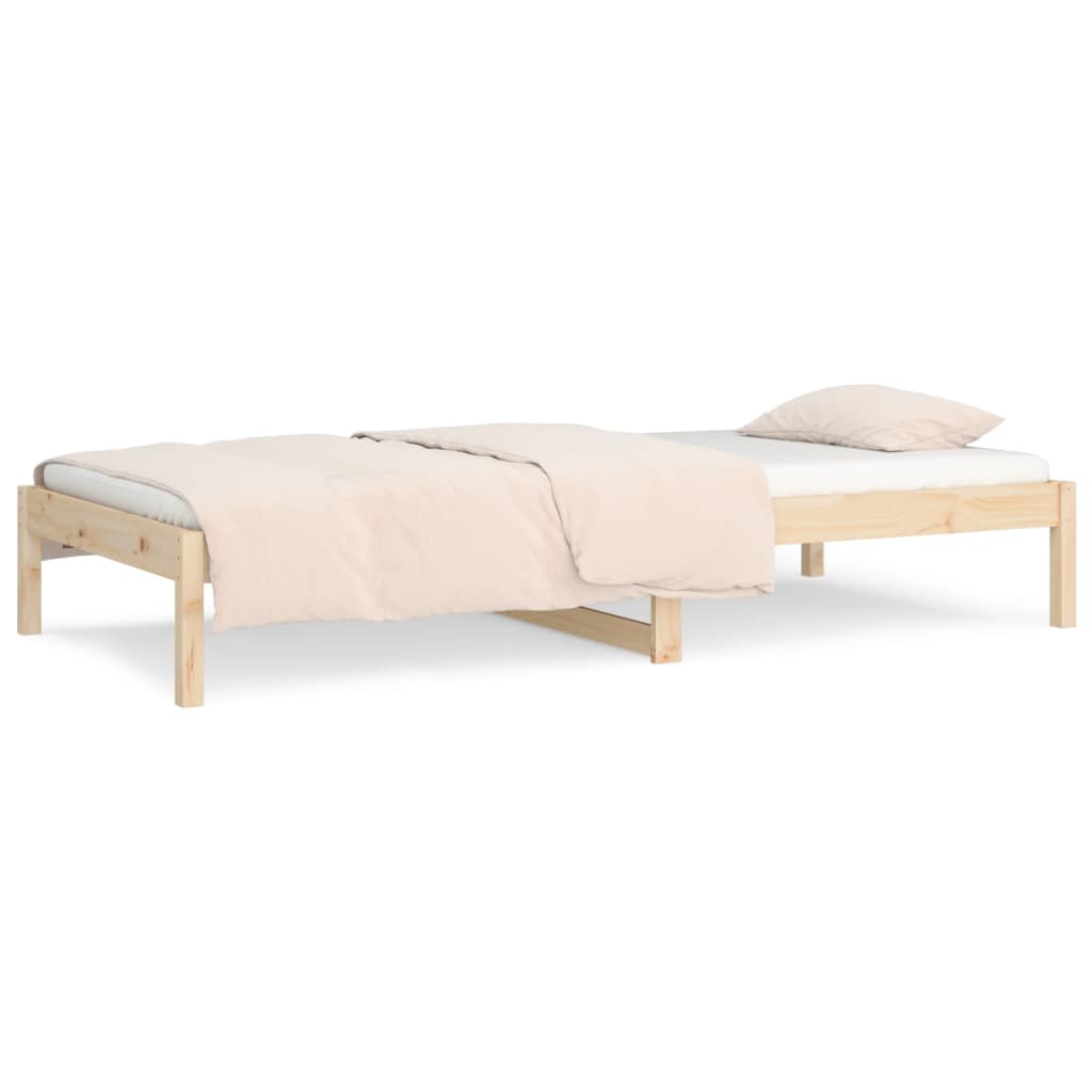 vidaXL Lit de jour sans matelas 90x190 cm bois de pin massif