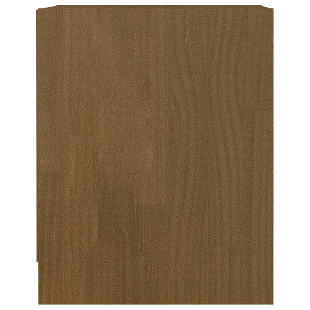 vidaXL Table de chevet Marron miel 35,5x33,5x41,5cm Bois de pin massif