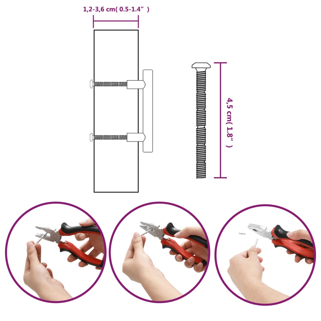 vidaXL Poignées d'armoire 10 pcs doré 64 mm acier inoxydable