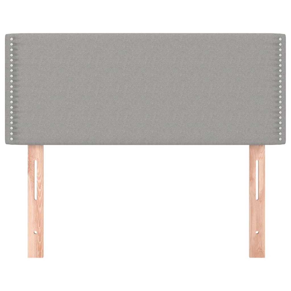 vidaXL Tête de lit Gris clair 90x5x78/88 cm Tissu