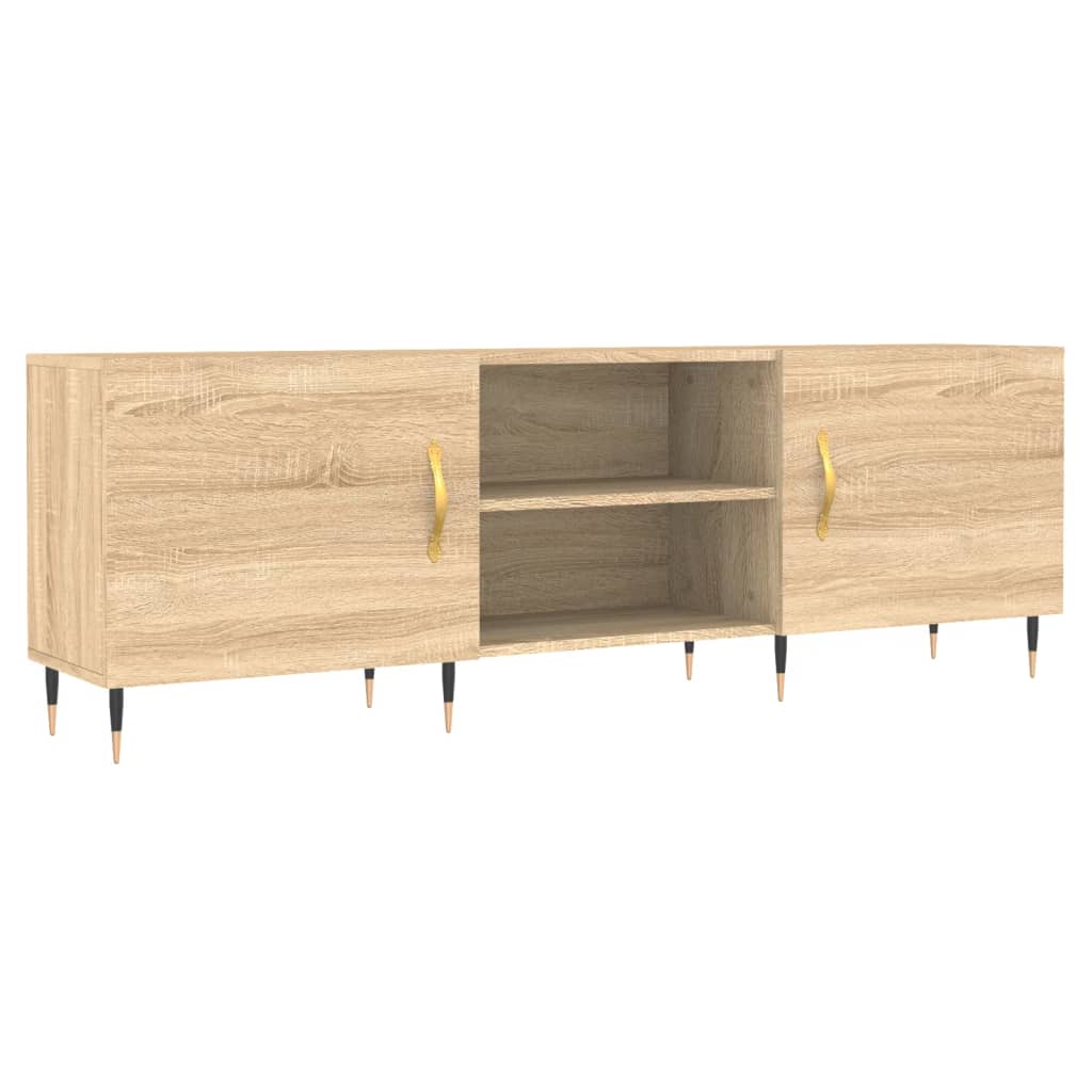 vidaXL Meuble TV chêne sonoma 150x30x50 cm bois d'ingénierie