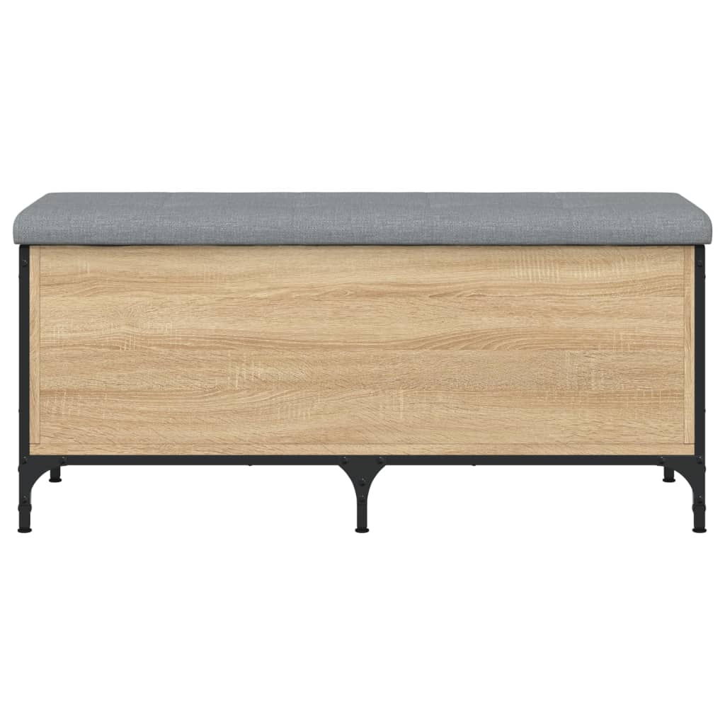 vidaXL Banc de rangement chêne sonoma 102x42x45 cm bois d'ingénierie