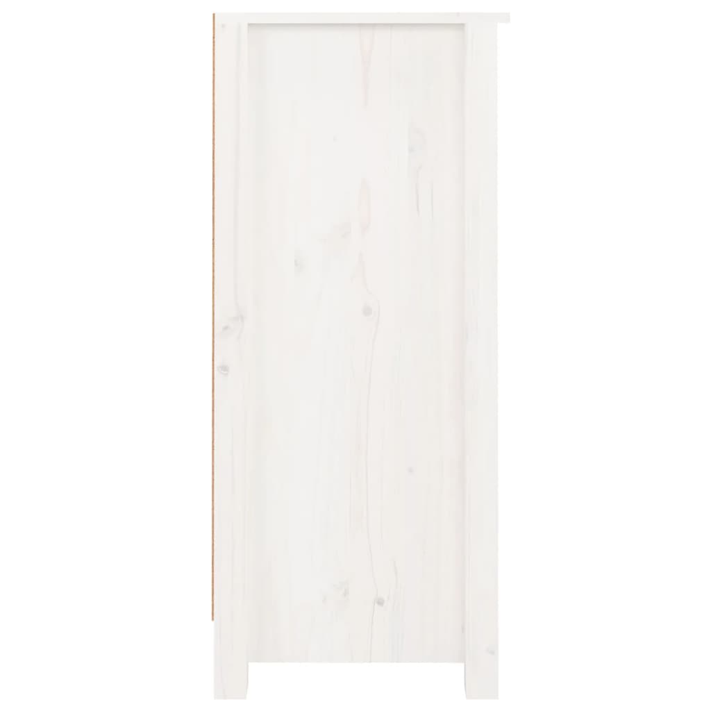 vidaXL Buffet blanc 40x35x80 cm bois massif de pin