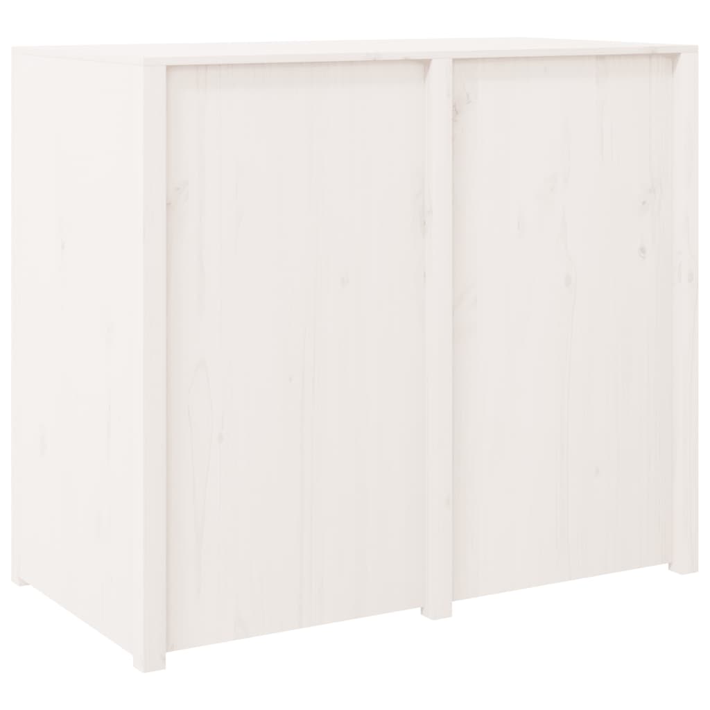 vidaXL Armoire de cuisine d'extérieur blanc bois de pin massif