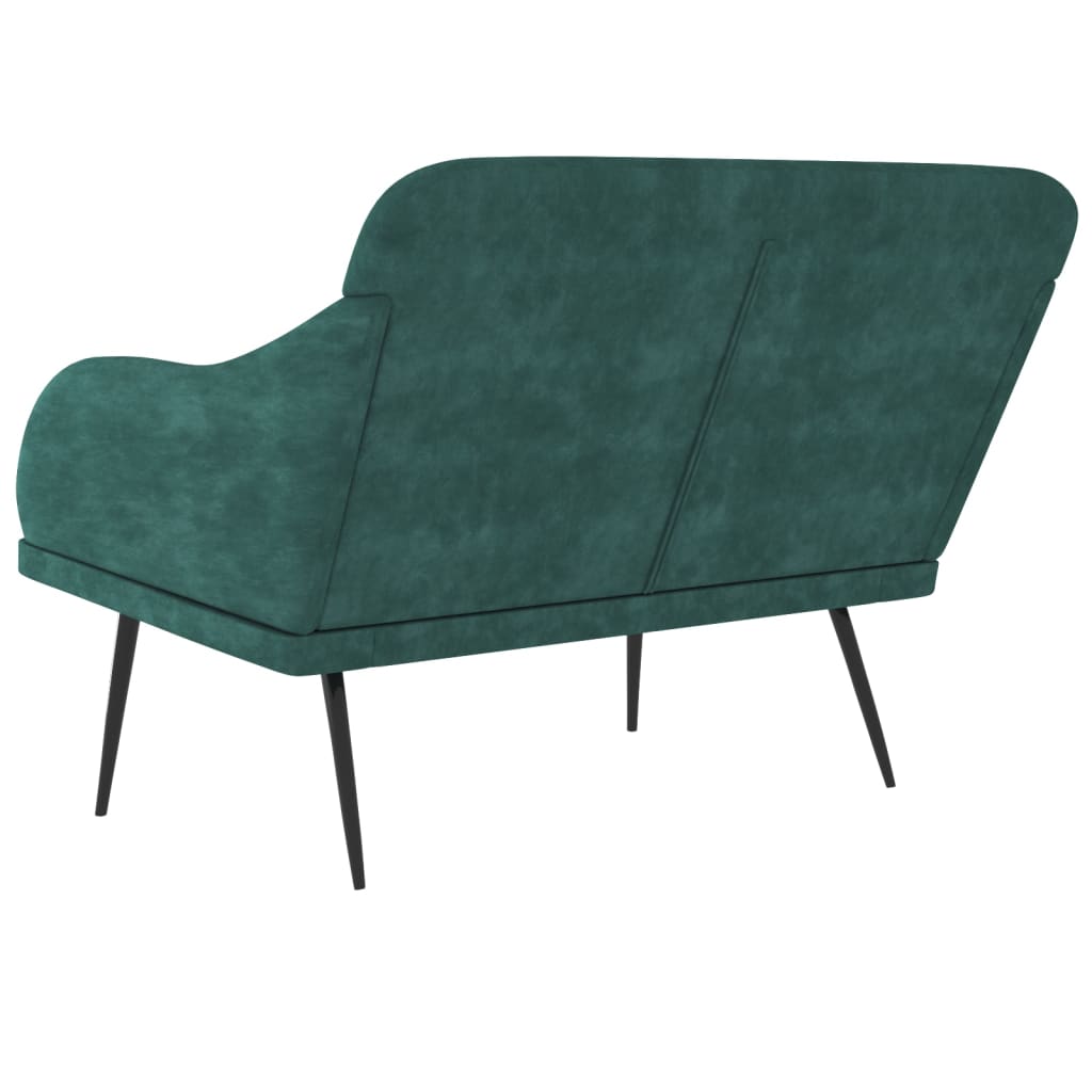 vidaXL Banc Vert foncé 110x76x80 cm Velours