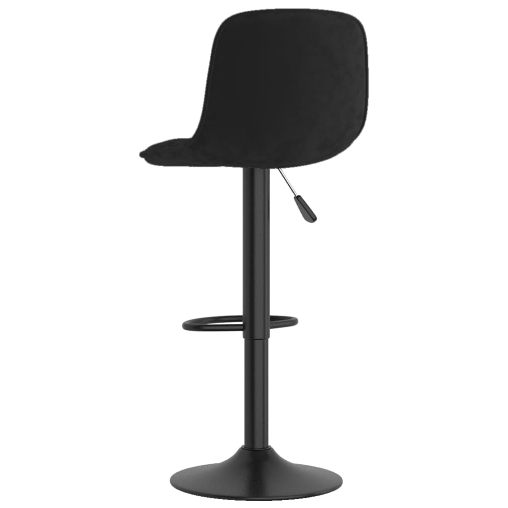 vidaXL Tabourets de bar 2 pcs Noir Velours