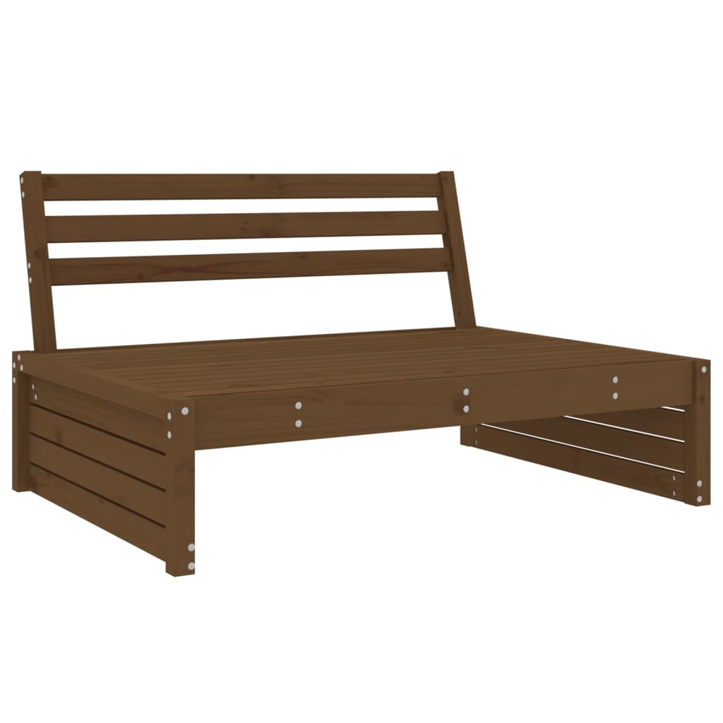 vidaXL Salon de jardin 4 pcs marron miel bois de pin massif