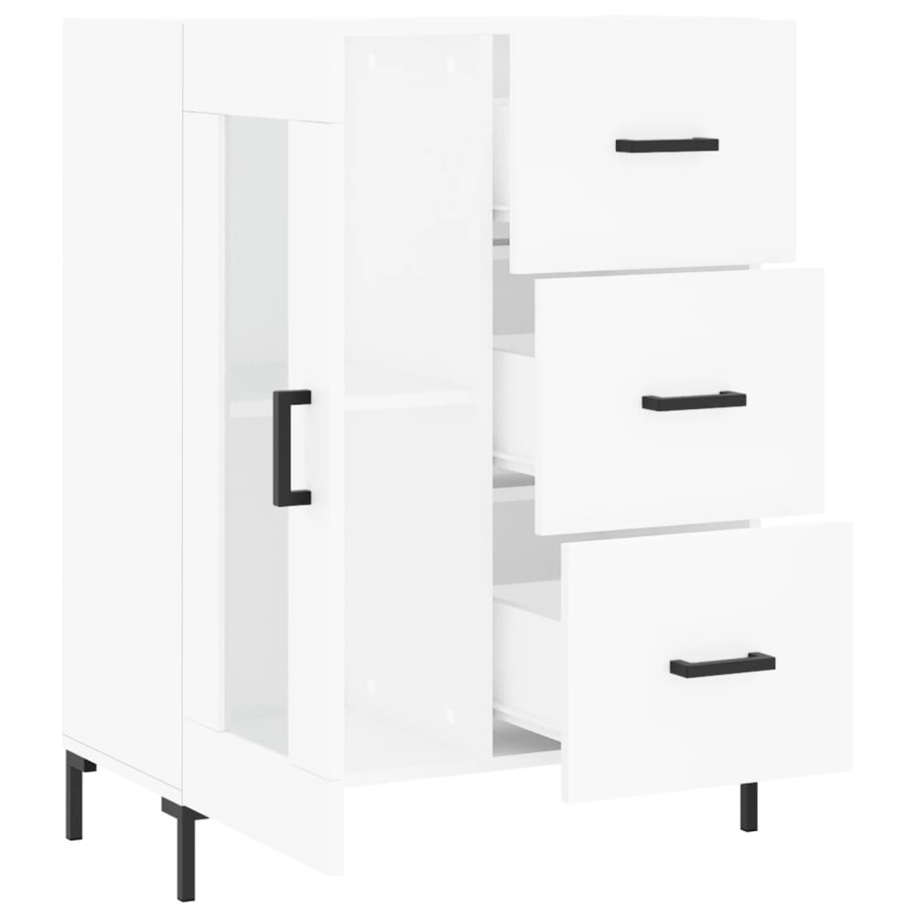 vidaXL Buffet blanc 69,5x34x90 cm bois d'ingénierie