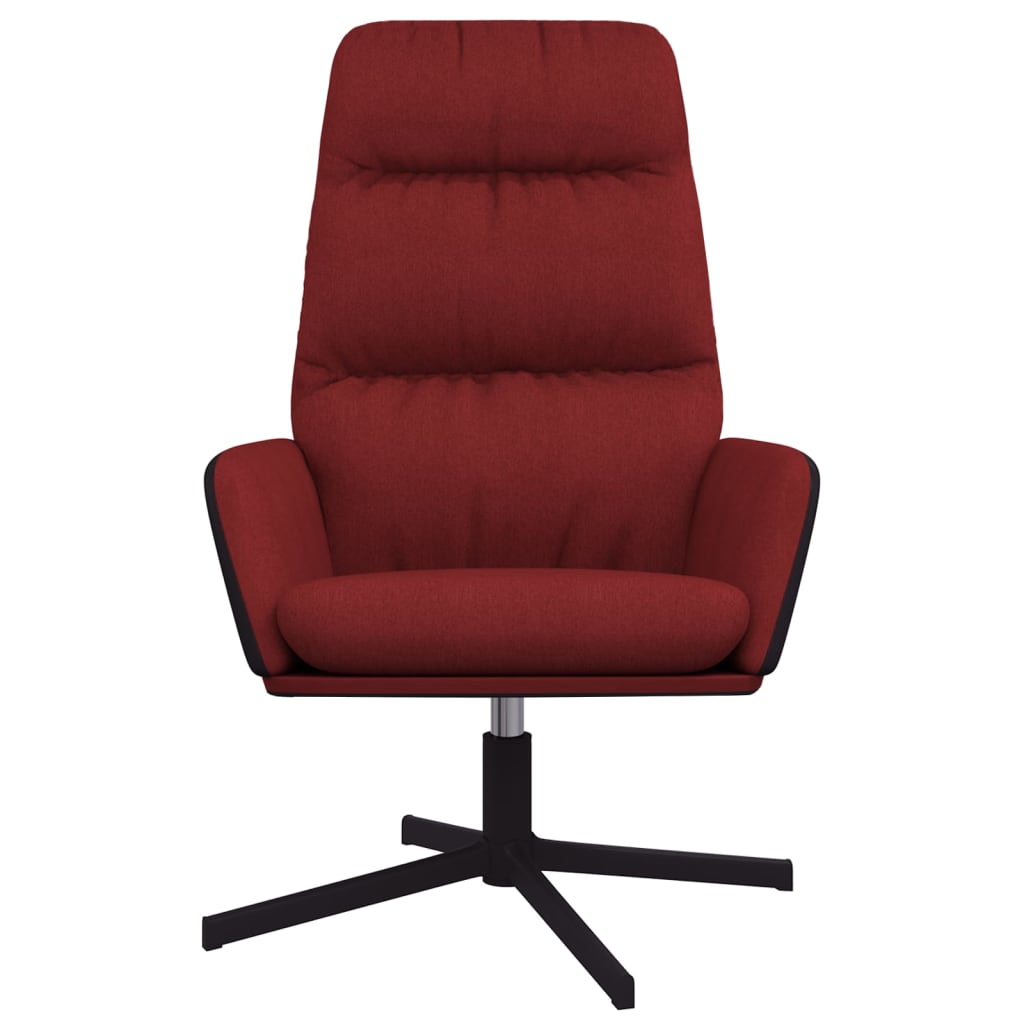 vidaXL Chaise de relaxation Rouge bordeaux Tissu