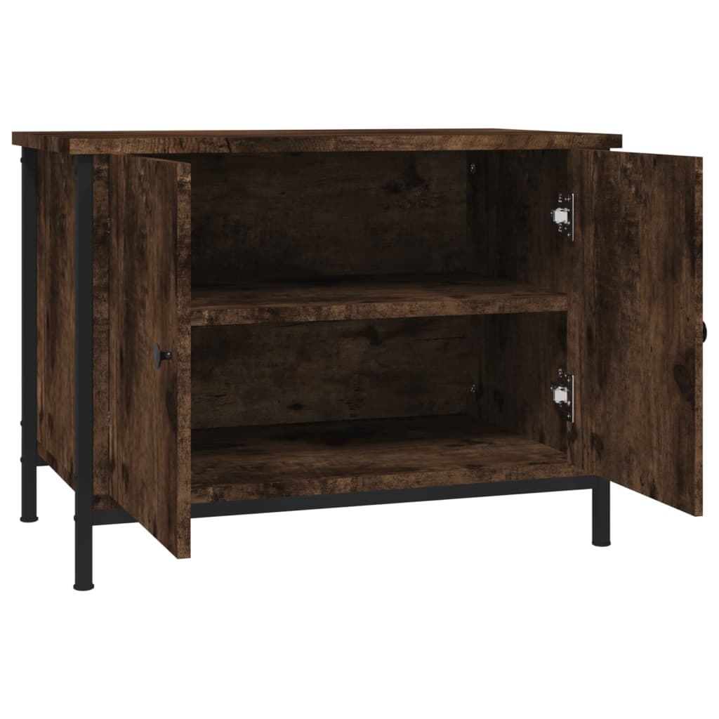 vidaXL Meuble TV avec portes chêne sonoma 60x35x45cm bois d'ingénierie