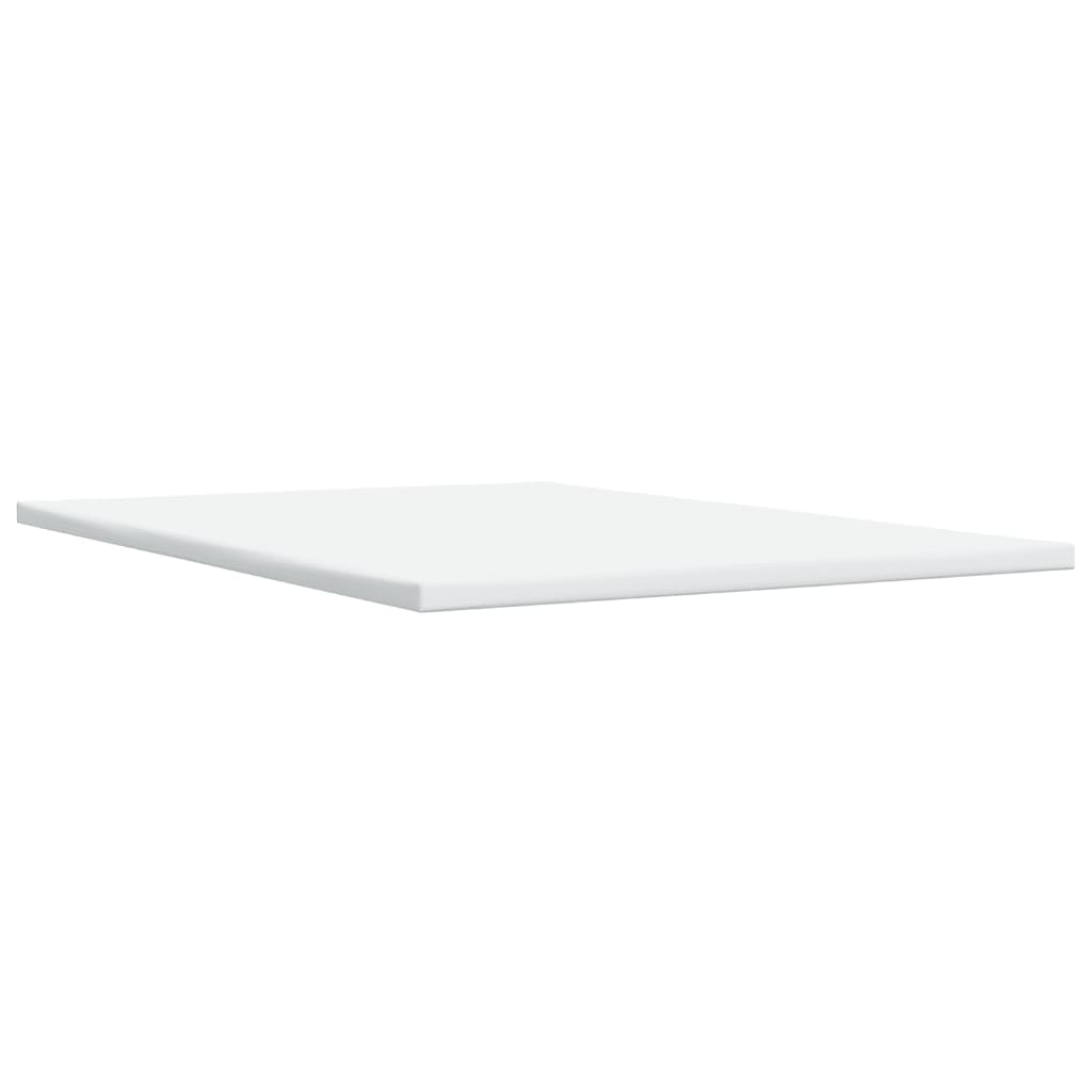 vidaXL Sommier à lattes de lit avec matelas Crème 140x190 cm Tissu