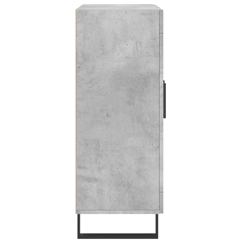 vidaXL Buffet gris béton 69,5x34x90 cm bois d'ingénierie