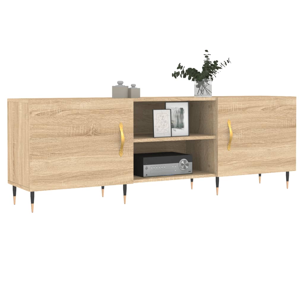 vidaXL Meuble TV chêne sonoma 150x30x50 cm bois d'ingénierie