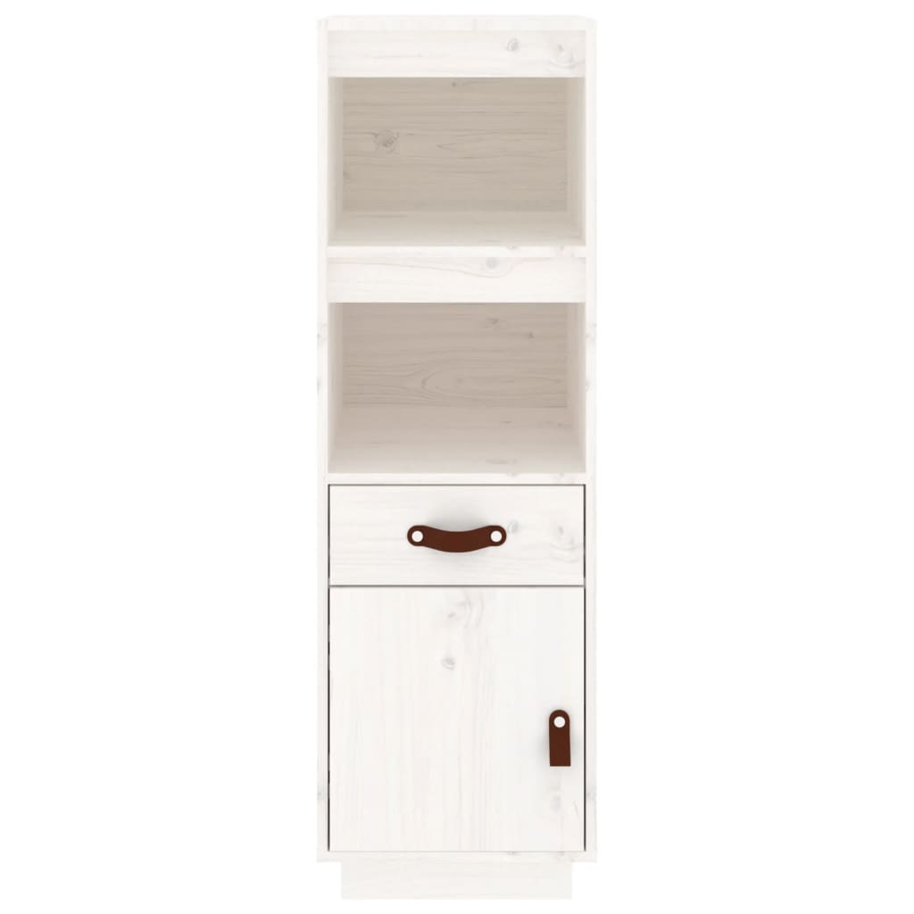 vidaXL Buffet haut Blanc 34x40x108,5 cm Bois massif de pin