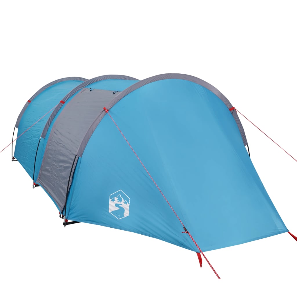 vidaXL Tente de camping tunnel 4 personnes bleu imperméable