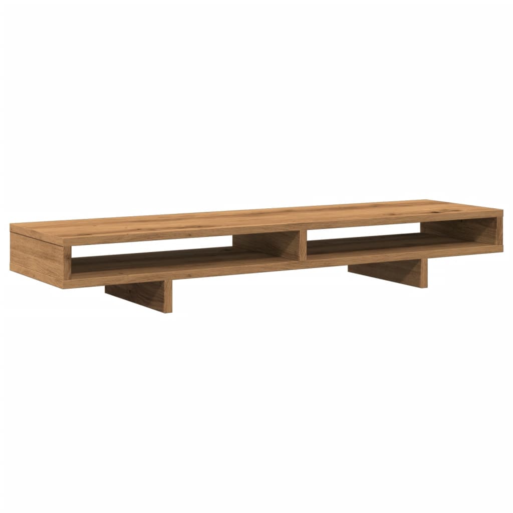 vidaXL Support de moniteur chêne artisanal 100x27x15cm bois ingénierie