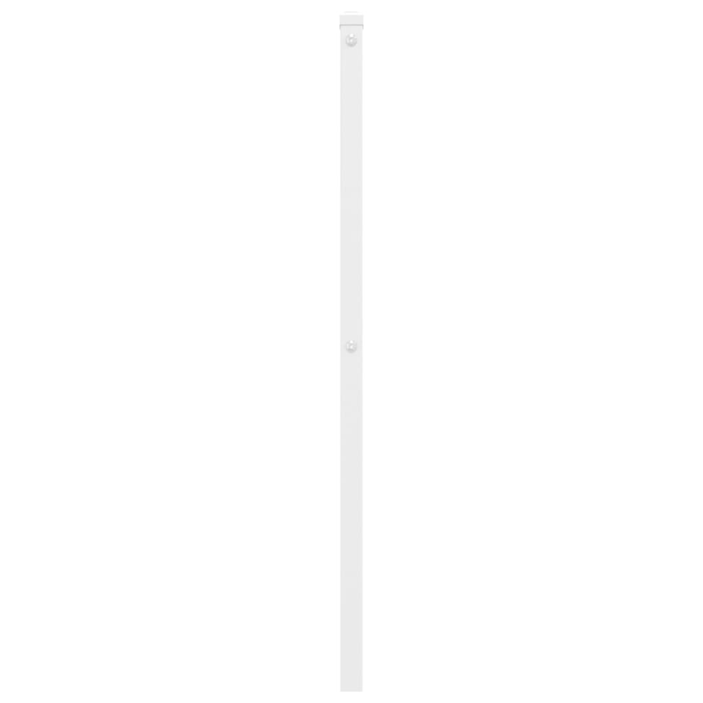 vidaXL Tête de lit métal blanc 80 cm