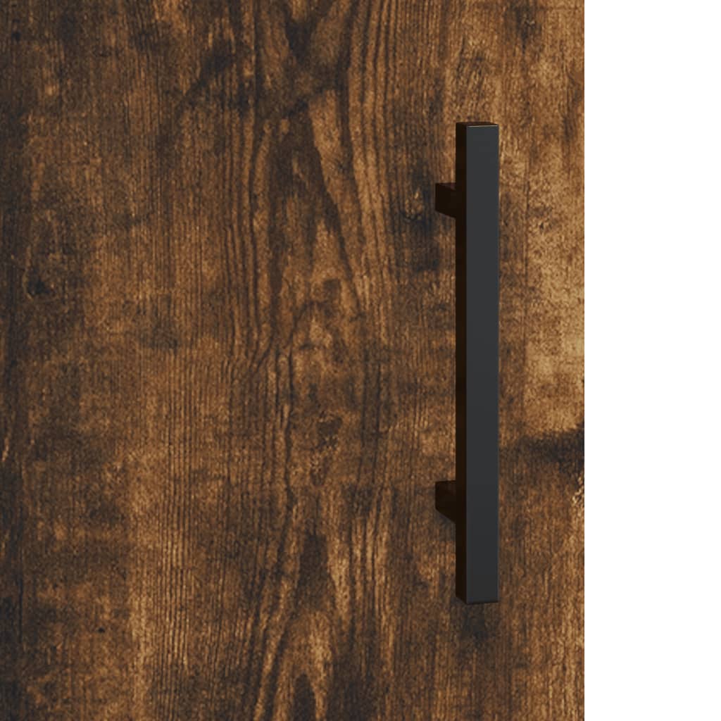 vidaXL Buffet chêne fumé 69,5x34x90 cm bois d'ingénierie