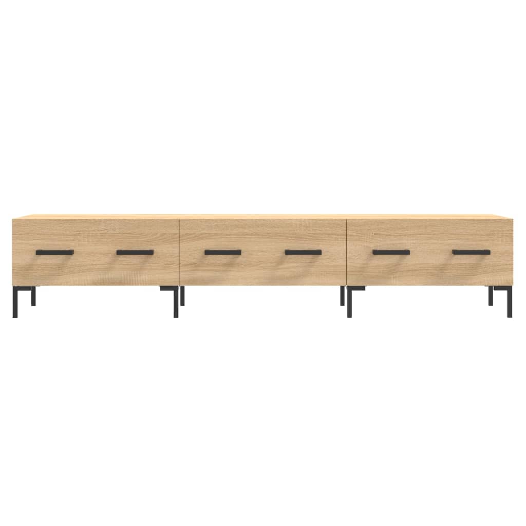 vidaXL Meuble TV chêne sonoma 150x36x30 cm bois d'ingénierie