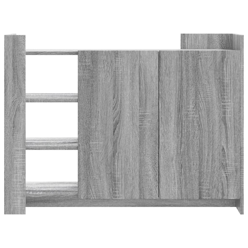 vidaXL Buffet sonoma gris 100x35x75 cm bois d'ingénierie