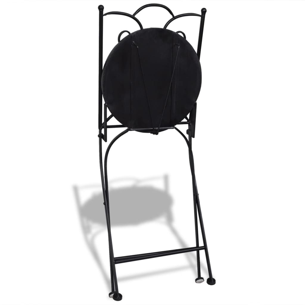 vidaXL Chaises pliables de bistro lot de 2 Céramique Terre cuite