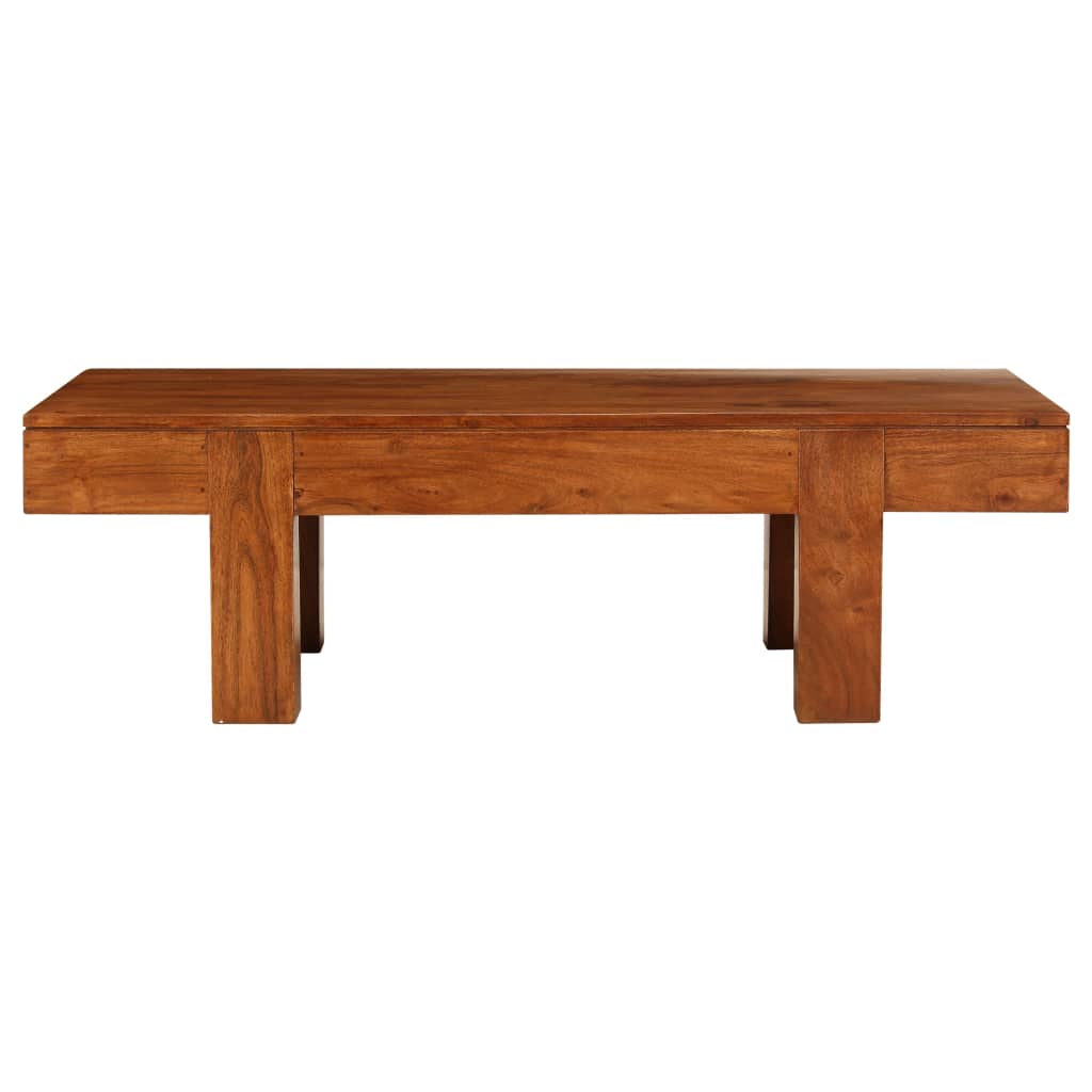 vidaXL Table basse Bois d'acacia solide avec finition miel 100x50x30cm