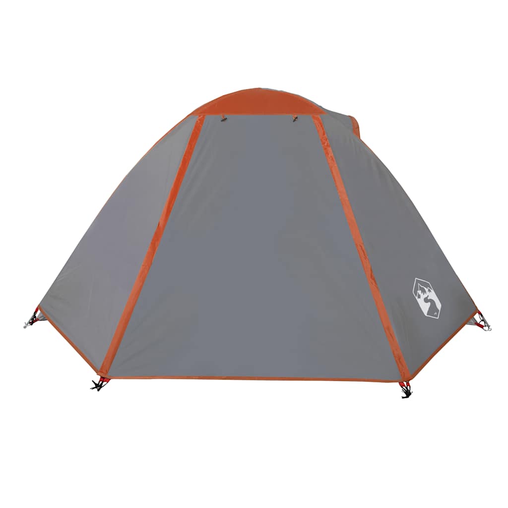 vidaXL Tente de camping à dôme 2 personnes orange imperméable