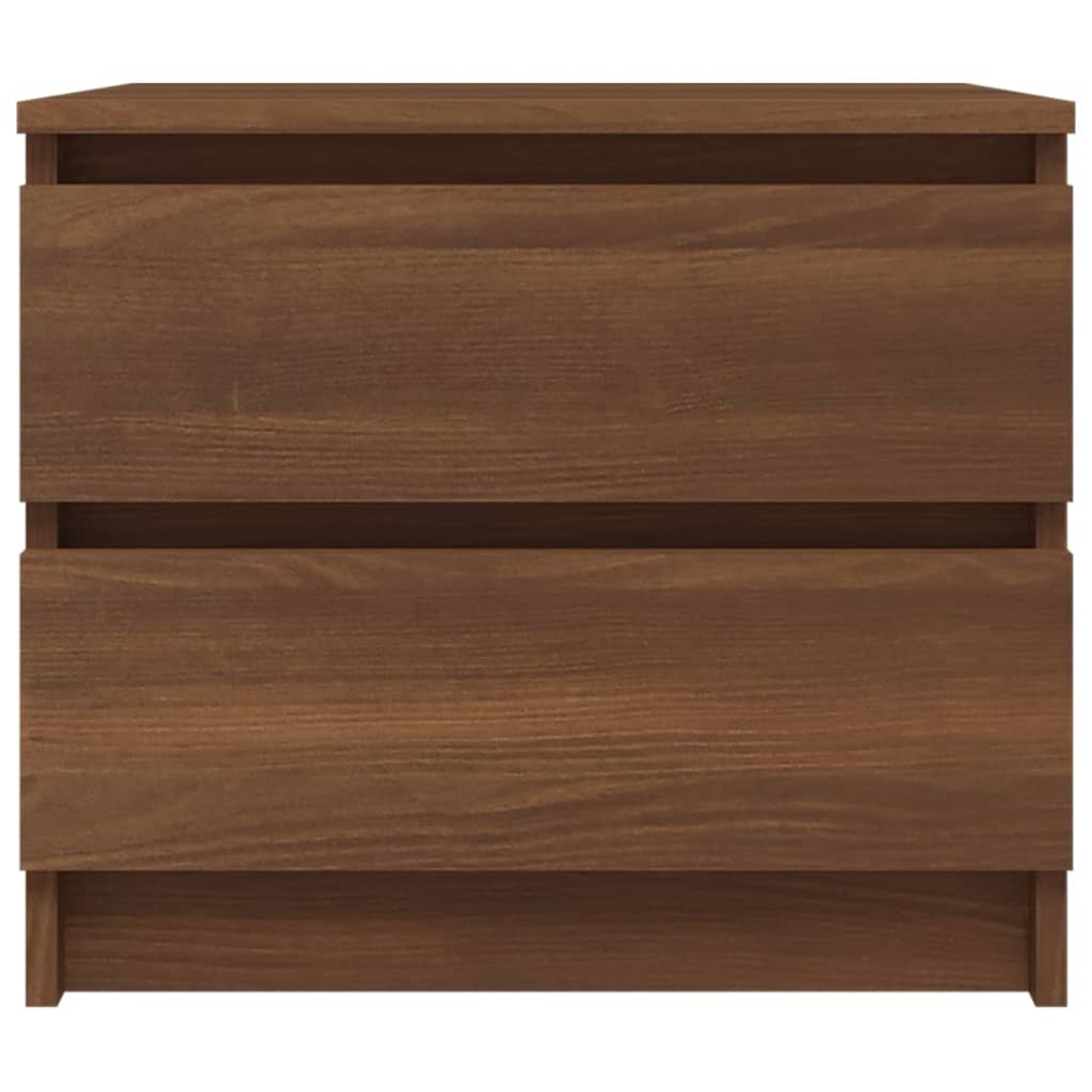 vidaXL Table de chevet Chêne marron 50x39x43,5 cm Bois d'ingénierie