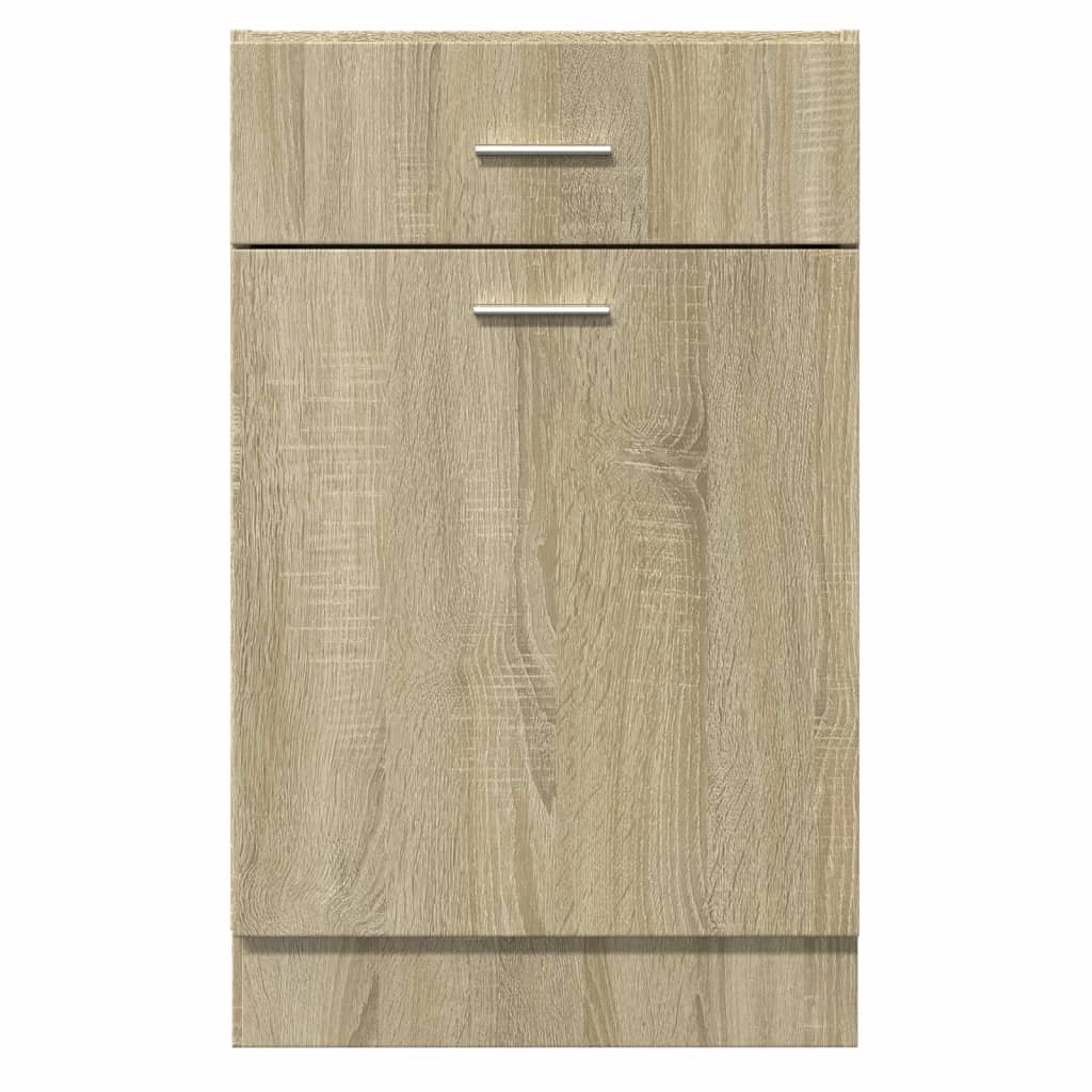 vidaXL Armoire de plancher tiroir Chêne sonoma Bois d'ingénierie