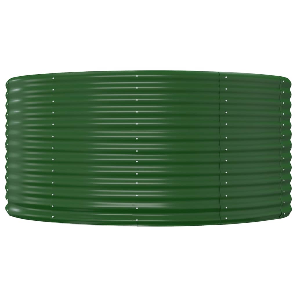 vidaXL Lit surélevé de jardin Vert 140x140x68cm Acier enduit de poudre