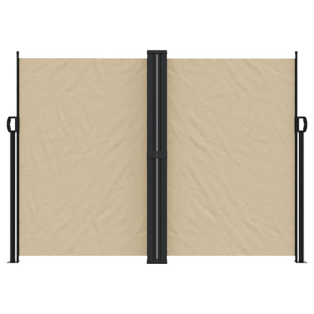 vidaXL Auvent latéral rétractable beige 180x1200 cm