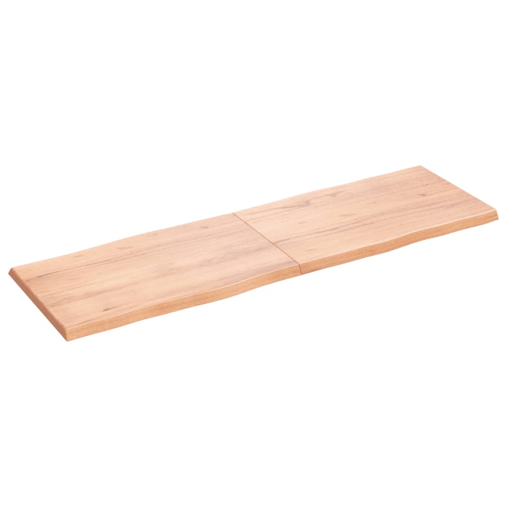 vidaXL Dessus de table bois massif traité bordure assortie