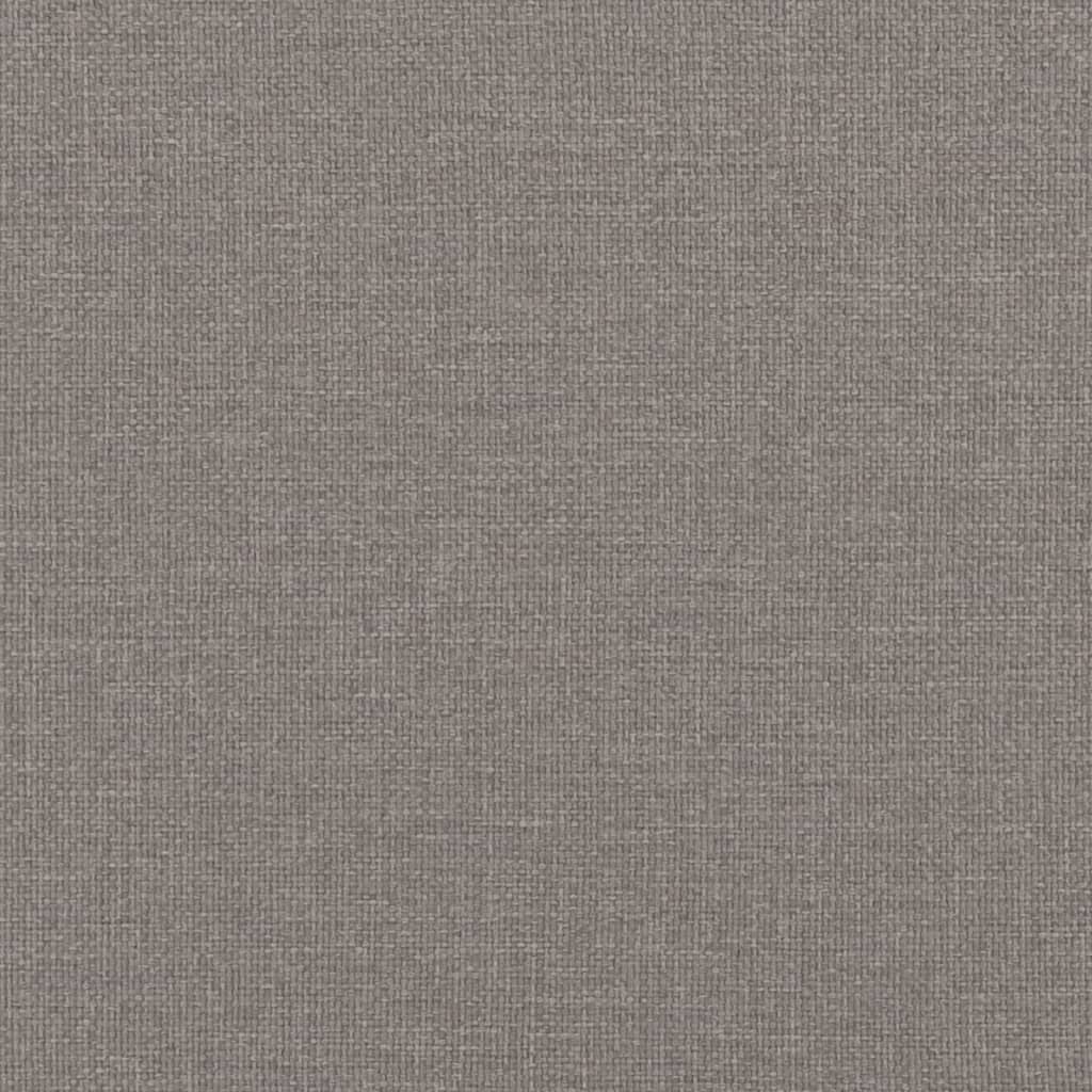 vidaXL Lit de jour avec gigogne et tiroirs taupe 80x200 cm tissu