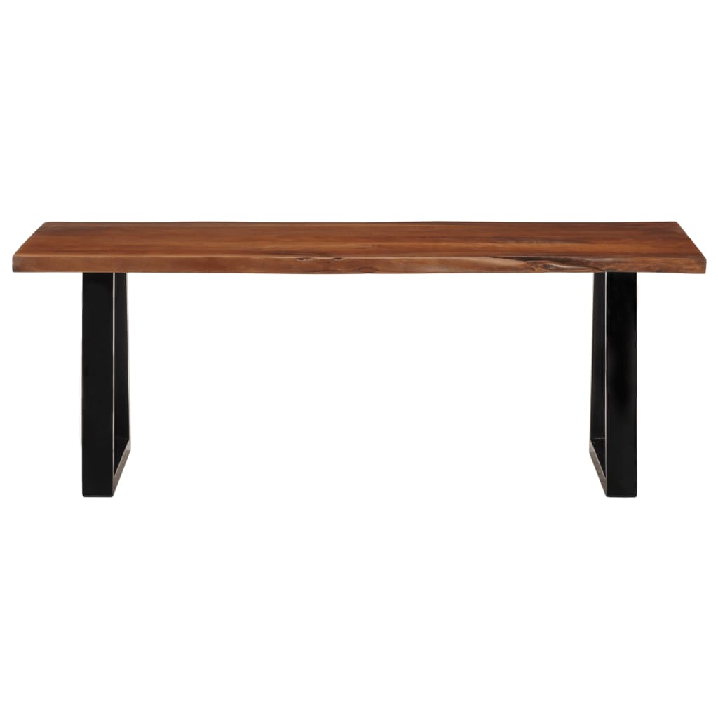 vidaXL Table basse marron miel 110x55x40 cm bois massif d'acacia