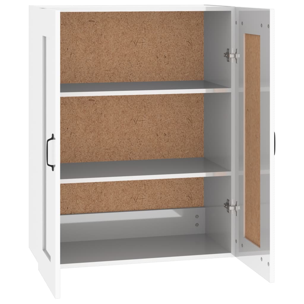 vidaXL Armoire murale suspendue Blanc brillant 69,5x32,5x90 cm