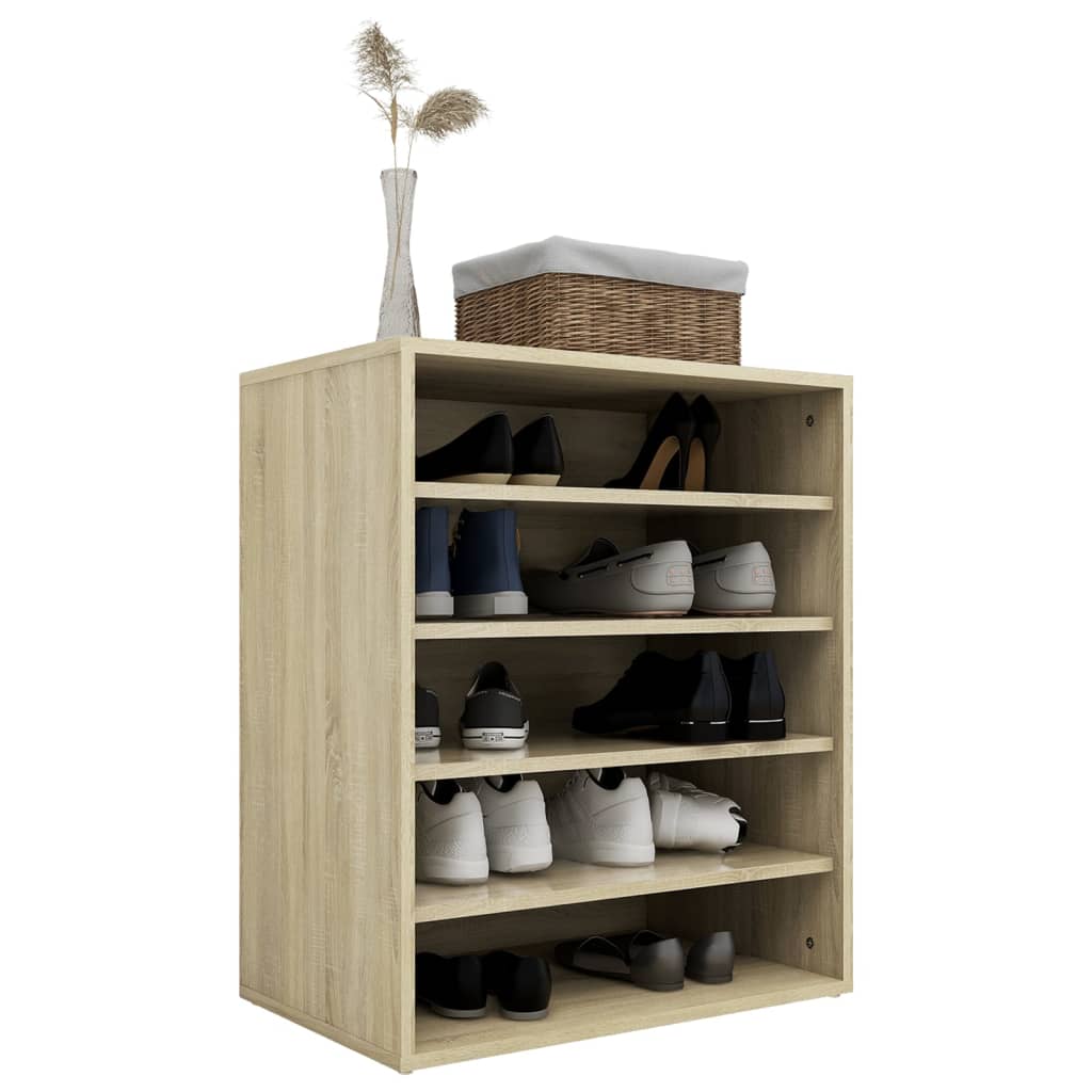 vidaXL Armoire à chaussures Chêne sonoma 60x35x70 cm Bois d’ingénierie