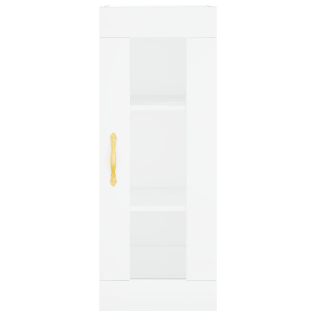 vidaXL Buffet haut Blanc 34,5x34x180 cm Bois d'ingénierie