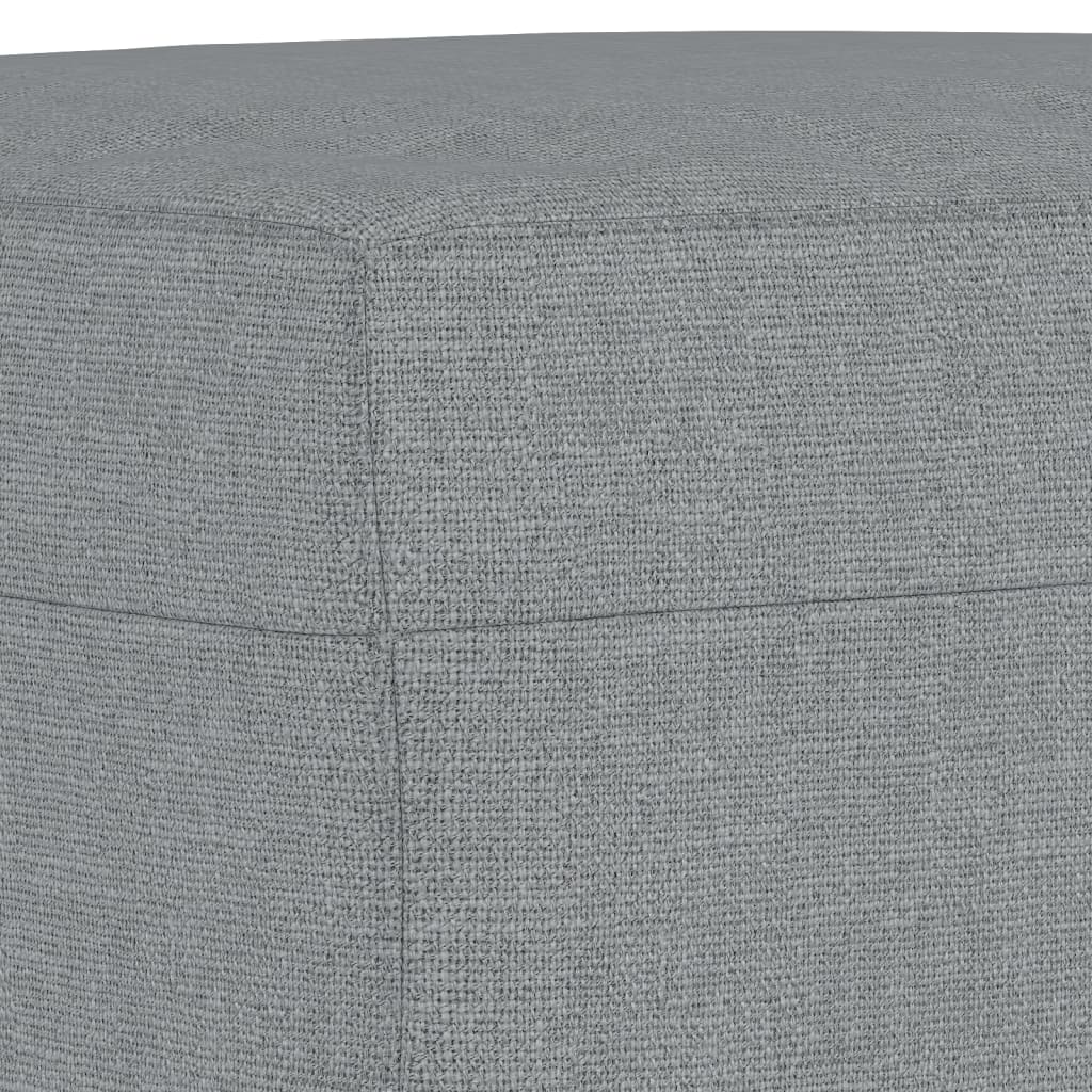 vidaXL Ensemble de canapés 4 pcs avec coussins Gris clair Tissu