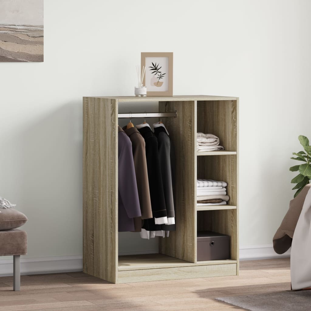 vidaXL Garde-robe chêne sonoma 77x48x102 cm bois d'ingénierie