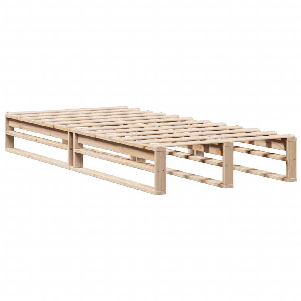 vidaXL Cadre de lit sans matelas 75x190 cm bois de pin massif