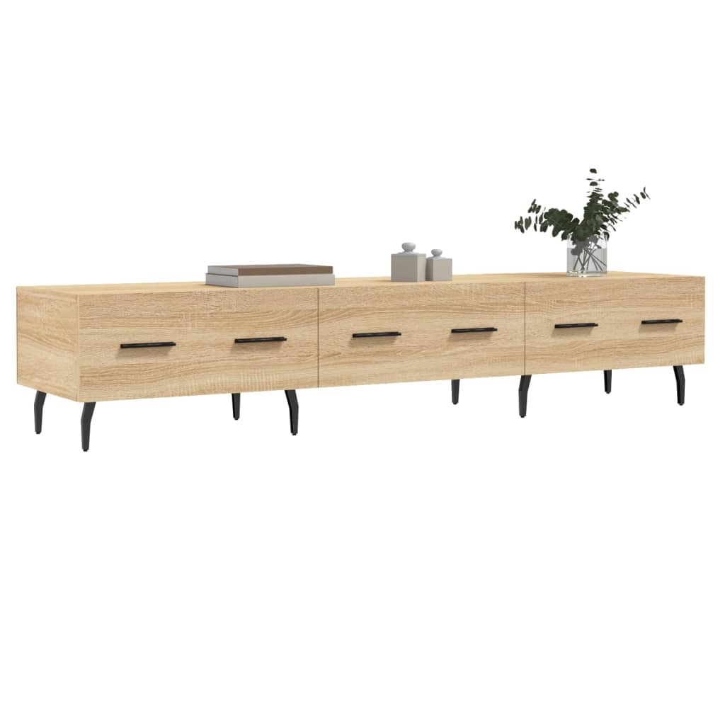 vidaXL Meuble TV chêne sonoma 150x36x30 cm bois d'ingénierie