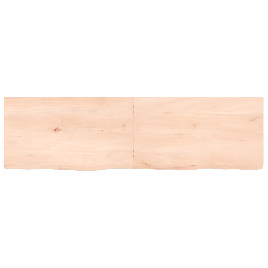 vidaXL Dessus de table 140x40x(2-4) cm bois de chêne massif non traité